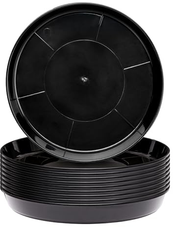 Garronda Blomkruka underlägg GD-0026 (10 stycken svart, ⌀ 17 cm H 2,5 cm)