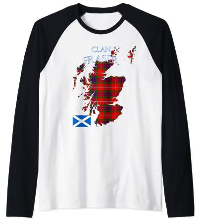 Fraser Scottish Clan Tartan Schottland Raglan