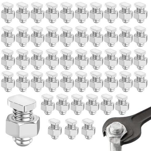 50 Viti a Testa Martellata in Alluminio M6 x 12 per Serra