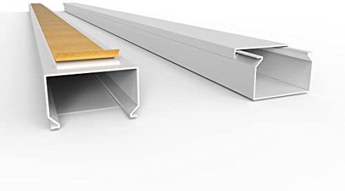 SCOS Smartcosat Kabelkanal, 40x25 mm, 5x2 m, Weiß, selbstklebend | PVC, UV-beständig, Innen & Außen, 5 Stangen à 2 m = 10 m, Made in Germany