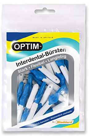 Stoddard OPTIM Interdentalbürsten 16er Packung, blau 0,6mm Größe 3