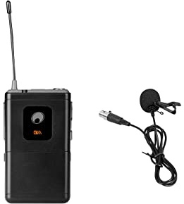 OMNITRONIC UHF-E Serie Taschensender 826.1MHz + Lavaliermikrofon | Taschensender mit Lavaliermikrofon für Empfänger aus der UHF-E-Serie