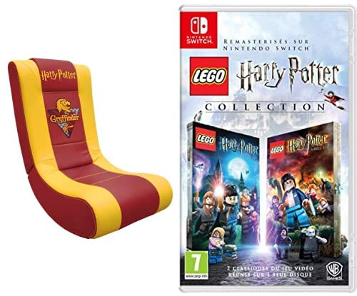 Subsonic Harry Potter Fauteuil Gamer à Bascule Rock'n'Seat Junior Enfant/Adolescent & Lego Harry Potter Collection - Nintendo Switch