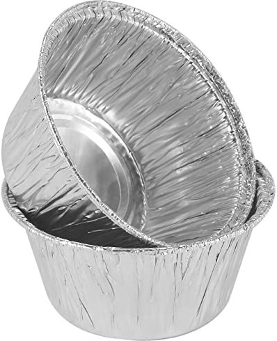 Karriter 150 pirottini in alluminio per cupcake, muffin, muffin, usa e getta, per pirottini per muffin, tazze in alluminio, pirottini per cupcake e budini