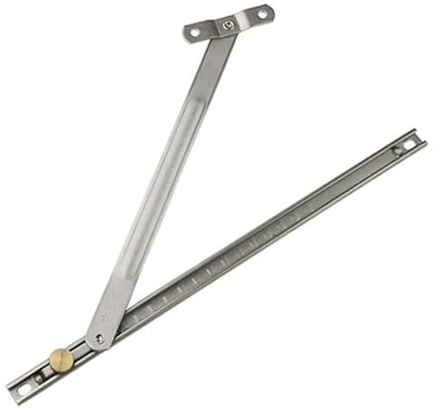 2pcs Window Brace by Wind Bracing Bracket Window Pole Teleskop Launch Limiter Locator Fensterfeststeller 57