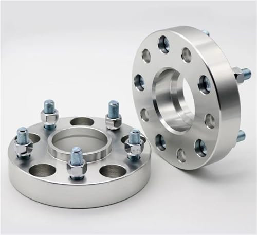 HDSNWG Flanschabstandshalter 2 Stück 25/30/35/40/45 Mm Autozubehör Spurverbreiterungen Spurverbreiterungssatz Adapter-Abstandshalter Für Amarok(2pcs 45mm Silver)