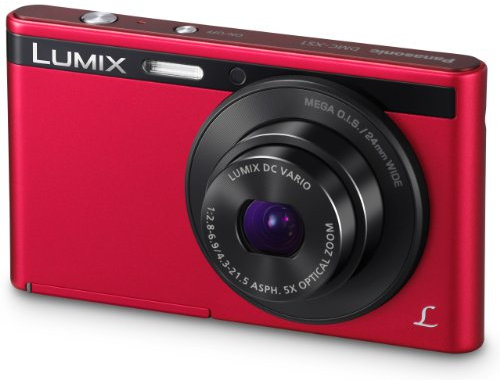 Panasonic LUMIX DMC-XS1 is a compact 16.1MP Digital Camera-Red with 5x optical zoom, HD video recording, and built-in flash (Renewed)