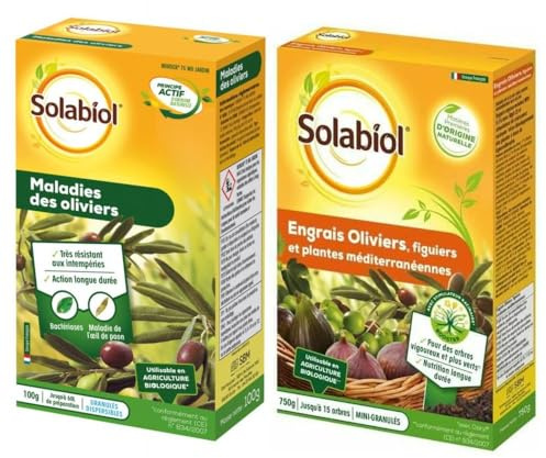 Pack Solabiol Maladies et Engrais pour Oliviers : Traitement et Fertilisation