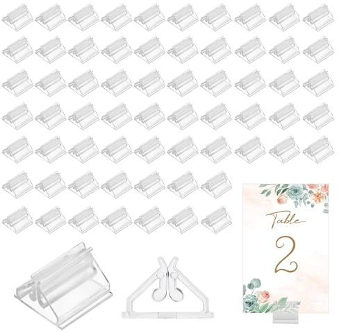 MIPIACE 100 Pezzi Portacarte per Pezzi di Giochi in Plastica Supporto per Carte Triangolare Supporti per Carte da Gioco in Plastica Portafoto per Carte Foto Visualizzazione di Immagini Ufficio Scuola