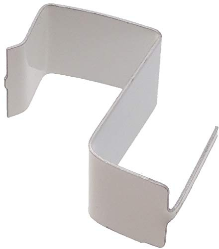 100 Supporti a molla per serramenti in PVC/Legno (Bianco)