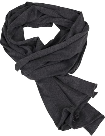 Build Your Brand Jersey Scarf halsduk Unisex-Vuxen, Charcoal (Heather), one size