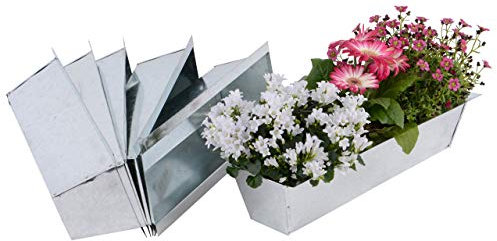 UNUS Garden Blumenkasten Set Balkonkasten Einsatz passend für Europaletten für Blumen, Kräuter und Früchte 6 Stück 38cm