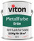 Viton Metallfarbe in Grün - 3,5 Kg Metall-Schutzlack Seidenmatt - Dauerhafter Schutz & hohe Beständigkeit - 3in1 Grundierung & Deckfarbe - Metalllack direkt auf Rost - KE31 - RAL 6005 Moosgrün