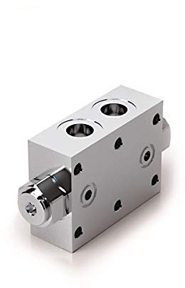 Hydraulisches Doppel-Pilot-Rückschlagventil, Flanschbar, 1/2 Zoll BSP, 55 l/min