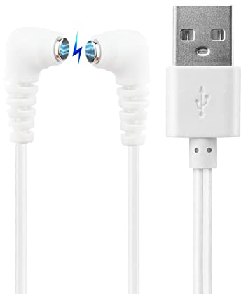 Bicmice Schnelles magnetisches Ladekabel für Rose und die meisten magnetischen Massagegeräte, DC-Ladekabel mit 2-Magnetanschluss
