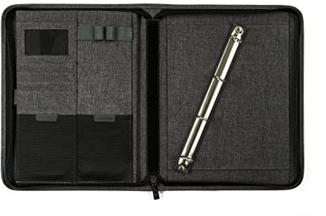 WEDO 58354412 Ringbuchmappe College A4, mit 4-Ring-Mechanik, Grau