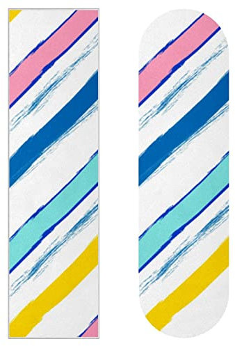 Holzbrett-Textur, Skateboard-Griptape, Schleifpapier, Longboard-Aufkleber, Scooter, Deck, Sandpapier, 2 Stück