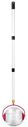 SUIUOI Nusssammler, Walnüsse Kastanien Erntetrescher Garten Rollnussharvester mit Verstellbarer Teleskopstange, Obstpflücker Kleine Kugel + Edelstahl-Teleskopstange 23 × 19 × 128 cm