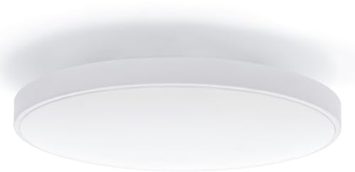 M Ledme - Plafoniera LED 15W, Lampada da soffitto per bagno IP44, 1.500 lumen, Luce Fredda Colore (6000K) per Bagno, Cucina, Balcone