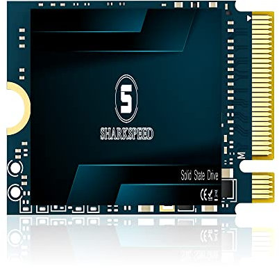 Disque SSD M.2 2230 1To 30mm SHARKSPEED NVME PCIe Gen4.0x4 pour Steam Deck, Surface Pro7/Pro8+/Laptop Go/ProX/Laptop3/Laptop4, GPD, Ultrabook, Ordinateur Portable(1To M.2 2230)