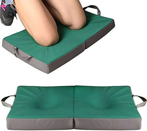 Aggloz | Memory Foam Kneeling Pad Pillow Cushion for Gardening, Housework and DIY - Thick Kneeling Mat Foldable, Durable and Water Resistant With Carry Handle
