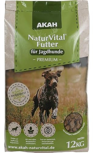 AKAH Hunde Trockenfutter Natur Vital Premium 12 kg Jagdhund Aktiver Hund