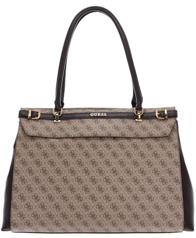 GUESS Sestri Travel Carryall Weekender L Latte Logo/Brown