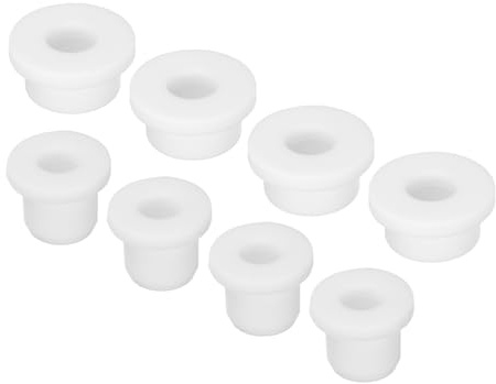 QUARKZMAN Support en Caoutchouc en Forme de T pour Câble, Diamètre 20mm/10mm, ID 10mm/6mm, Joint d'Étanchéité Blanc Flexible pour Câble et Tuyau