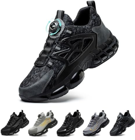 Gugifcto Chaussures de Sécurité Homme Femme Légère Basket Securite Antidérapante Mode Confortable Chaussures de Travail Respirantes 36-48 EU