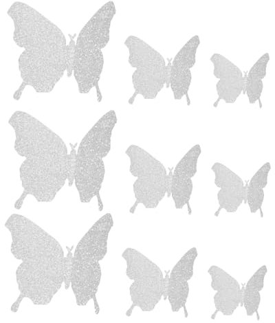 ifundom 48stücke Schmetterlinge Wandsticker Teile Wanddeko Abnehmbar Für Schlafzimmer Kinderzimmer Und Hochzeitsdekoration
