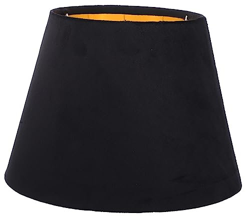 KICHOUSE Goldener Metall-Liner-Lampenschirm für Tischlampen E27 E14 Lichtabdeckung Rustikaler Lampenschirmersatz