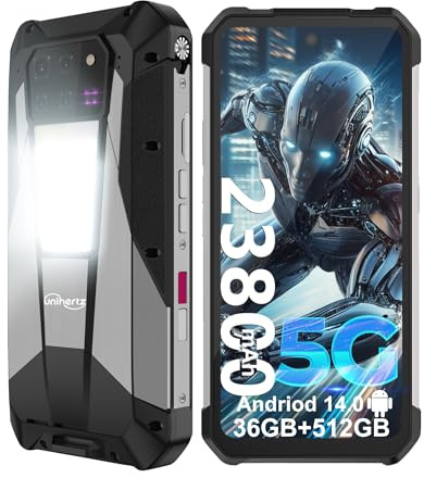 8849PRO Tank 3 Pro Rugged Smartphone 5G, Android 14 Mobile Phones with Projector, 36GB RAM+512GB ROM, 6.79 Waterproof Unlocked Cell Phone 23800mAh, 2TB Expand/OTG(Support T-Mobile&Verizon Only)