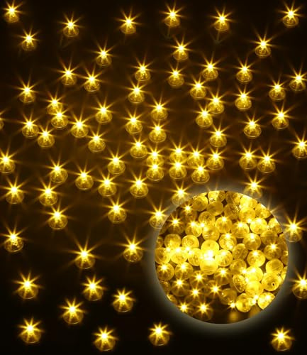 SOBEAU 100 Stück LED Ballons Lichter,Mini Led Ballonlichter Warm Weiß Runde,Led Luftballoon Party Licht,Luftballoon Flash Licht,Geeignet für Papierlaterne,Geburtstag,Hochzeit,Weihnachten Dekoration