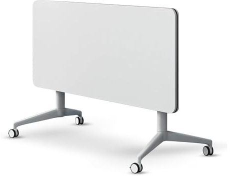 Klappbarer Konferenztisch, klappbare Konferenzraumtische mit Klappplatte, moderner mobiler Schulungstisch mit feststellbaren Rädern, große rechteckige modulare Tische für Büro, Besprechungsraum, Kla