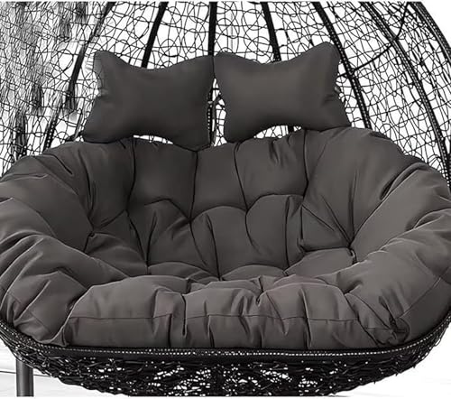 Egg Chair Swing Cushion, 2 Person Hanging Egg Chair Cushion Replacement, Double Hanging Basket Chair Cushion, Hanging Hammock Chair Cushion(C,170 * 120cm/67 * 47in)