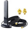 YILIANDUO 4G 5G LTE Antenne WiFi 10dBi 600-6000MHz Haute Gain Câble MIMO Antenne Double SMA Mâle 2M+TS9 Adaptateurs pour Routeur 3G/4G/5G/GSM/GPRS d'intérieur et d'extérieur Iot Gateway Smart Home