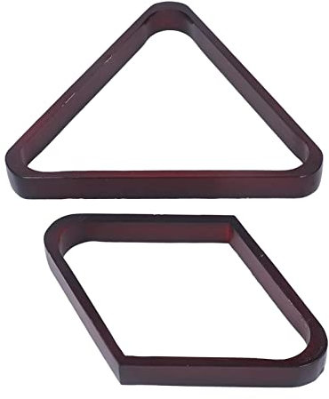 Cerlyiont Solid Wood Billiard 8 Ball Triangle / 9 Ball Diamond Pool Ball Racks, Wooden Billiard Balls Rack Set, Table Pool Balls Rack, for Standard Balls, Pool Table Accessory