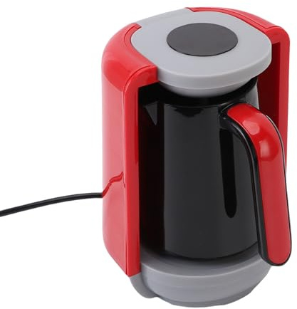 Oreilet Cafetière Turque, Machine à café Turque électrique de 5 Tasses avec 3 Chauffage, Affichage LCD, Plate-forme à Feuilles Flip, Fabricant Boissons Chaudes pour café Grecque (Prise UE)
