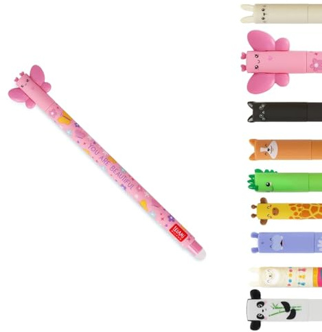 LEGAMI Gelstift Vario Schmetterling | Erstelle dein persönliches Set | radierbare Thermotinte | 0,7 mm Spitze | in vielen verschiedene Motive | inkl. Radierfunktion | für Schule & Büro