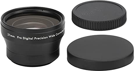 Tbest Obiettivo Grandangolare per Fotocamera 0,45X in Lega di Vetro Ottico Aggiuntivo per Fotografia Professionale da 37 Mm