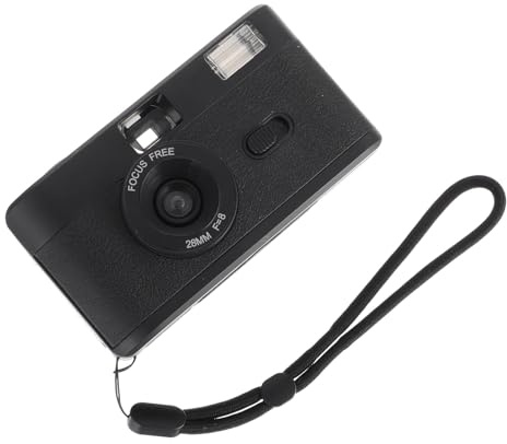 MUELODSIC 1pezzi Fotocamera Film in Riutilizzabile Fotocamera Vintage in Flash Integrato Retro Batteria