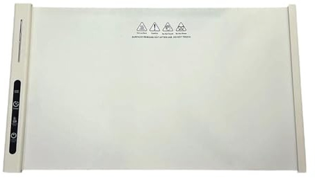 Jiuvaso Vassoio riscaldante elettrico Scaldavivande elettrico Pieghevole 3 Temperatura regolabile Cuscinetto riscaldante Tavolo per cucina Casa, Beige