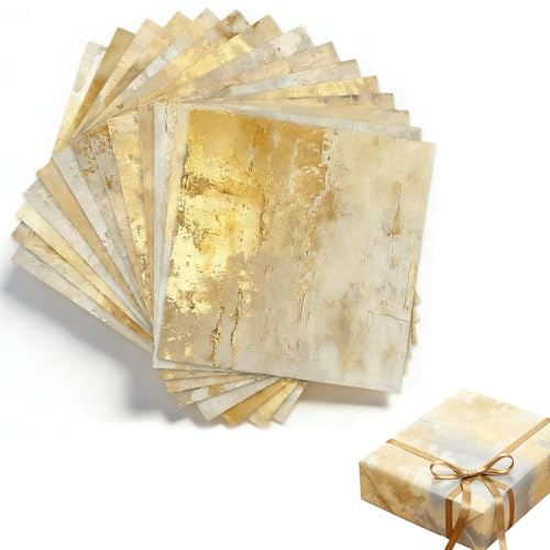 Juego de 24 hojas de papel para scrapbook, papel de diseño creativo con inspiración natural, papel de decoupage para álbumes de recortes y origami, papel para manualidades, para hacer tarjetas