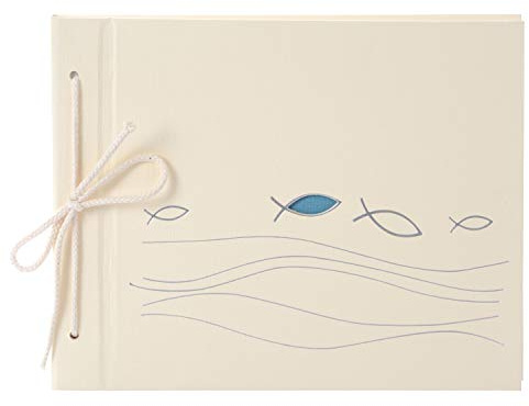 goldbuch Fotoalbum, Ichthys, 29 x 23 cm, Mit Kordelbindung, 40 weiße Seiten, 4 Seiten Textvorspann, Naturpapier, Beige, 04 116