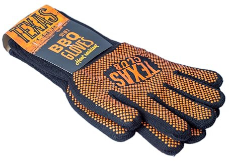 TEXAS CLUB - Guanti per Barbecue e da Forno, Resistenti al Calore, Guanti per Cucina Realizzati in Tessuto Deyan, Taglia Unica