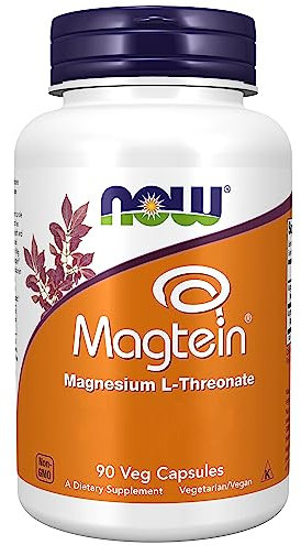 Now Foods Magtein, 90 vegane Kapseln, Laborgeprüft, Glutenfrei, Sojafrei, Ohne Gentechnik