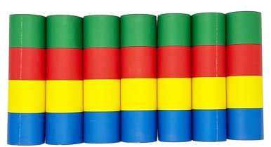 ARKRAFT Stelle filanti carta FSC Confezione rotori da 7 Pezzi per Carnevale Compleanno