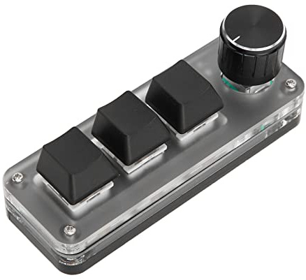 Mini-RGB-Hintergrundbeleuchtung mit Makro-Tastatur, 3 Tasten, Mechanische Gaming-Tastatur, OSU HID-Tastatur, Programmierbare DIY-Tastatur, OSU-Hot-Swap-Spieletastatur