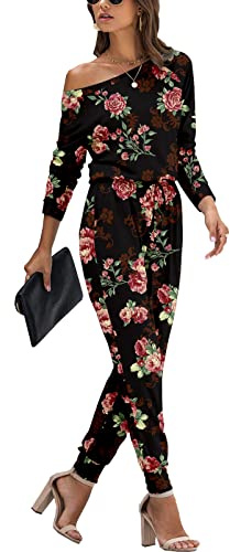 PCEAIIH Women's Casual Loose Jumpsuit with Pockets
