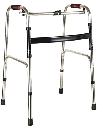deambulatore pieghevole leggero Telaio di deambulazione pieghevole per salire le scale, ausilio alla mobilità per anziani, deambulatore medico ausiliario per disabili regolabile in altezza ( Color : A